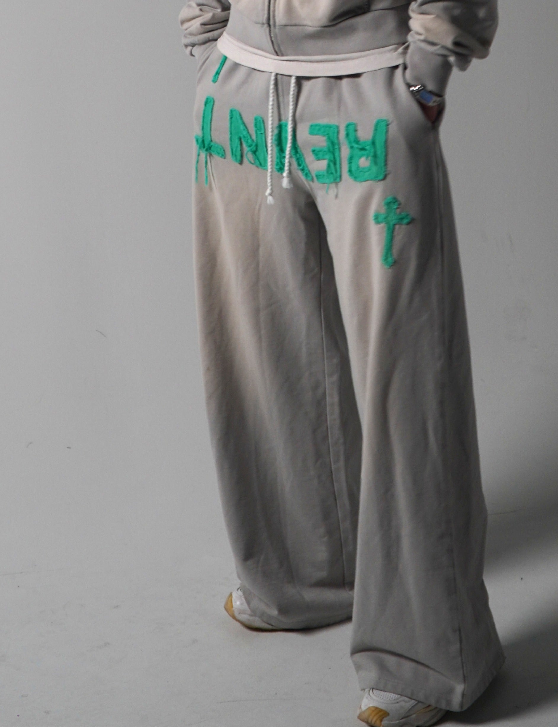 "REVNT" OVERSIZED PANTS (GREY)